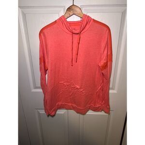 St John’s Bay Coral Cowl Neck Long Sleeve Pullover Top Women’s Large